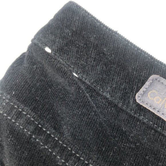 DESIGNER CALVIN KLEIN BLACK STRAIGHT CORDUROYS 4/26x29 LIKE NEW 🦋 - Picture 12 of 14